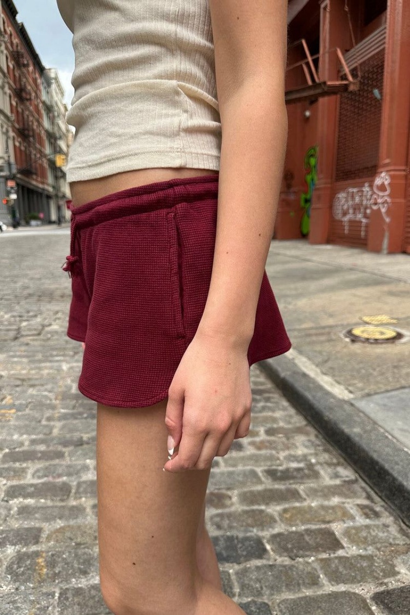 Short Brandy Melville Summer Thermal Bordeaux | AJB-18140513